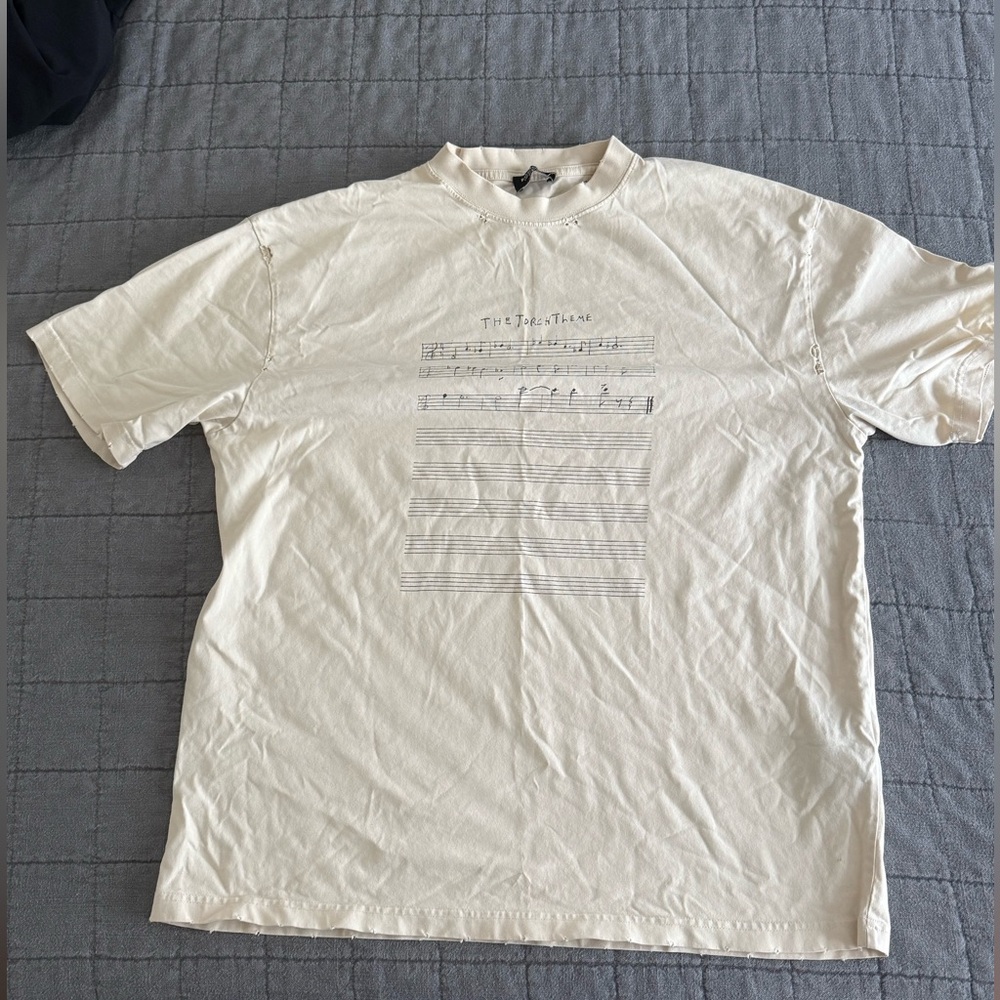 Men's Cream Graphic T-Shirt